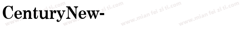 Century New字体转换